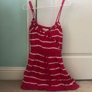ABERCROMBIE PINK AND WHITE DRESS